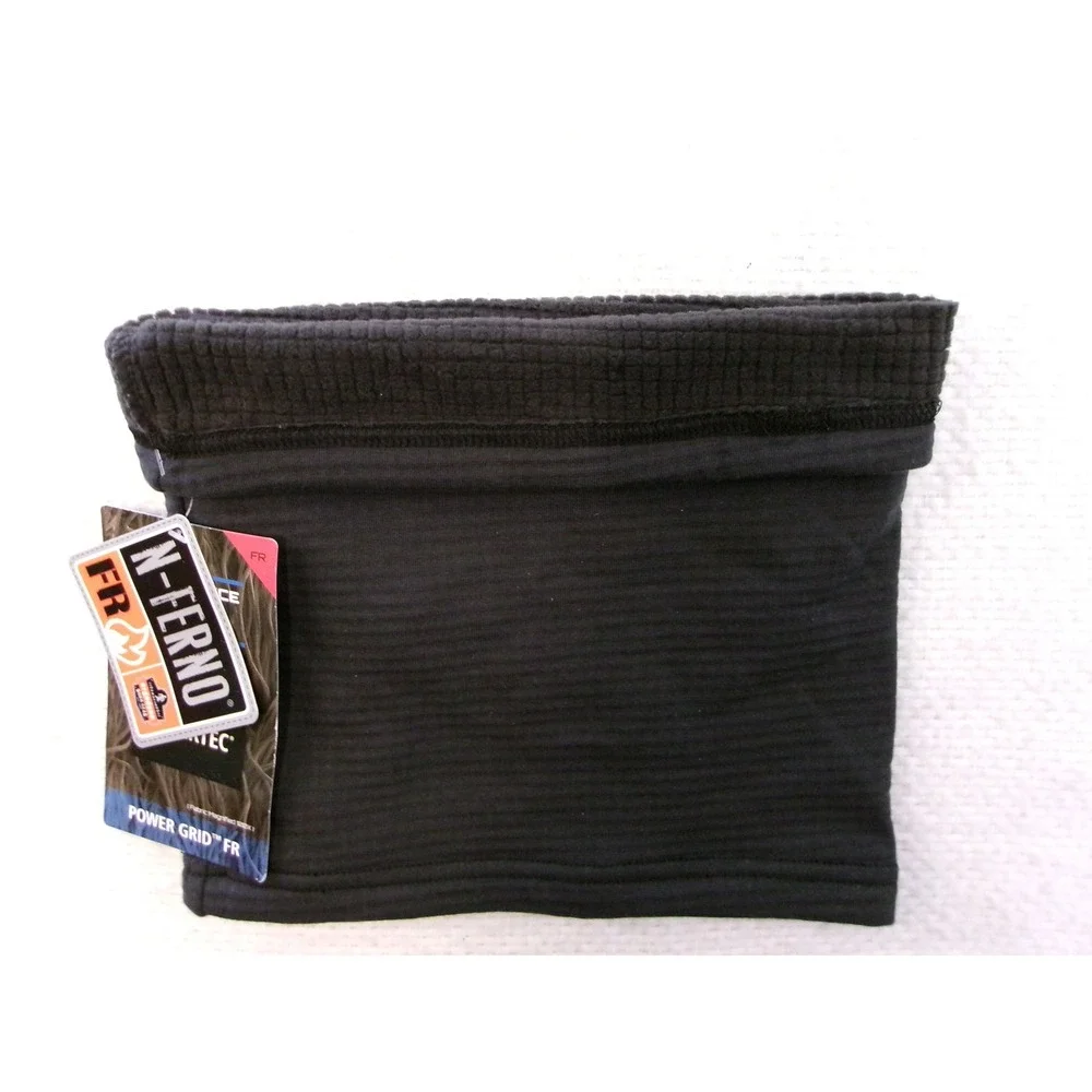 Ergodyne N-Ferno 6962‎ Neck Gaiter Unisex OS Black NEW FR Polartec Power Grid